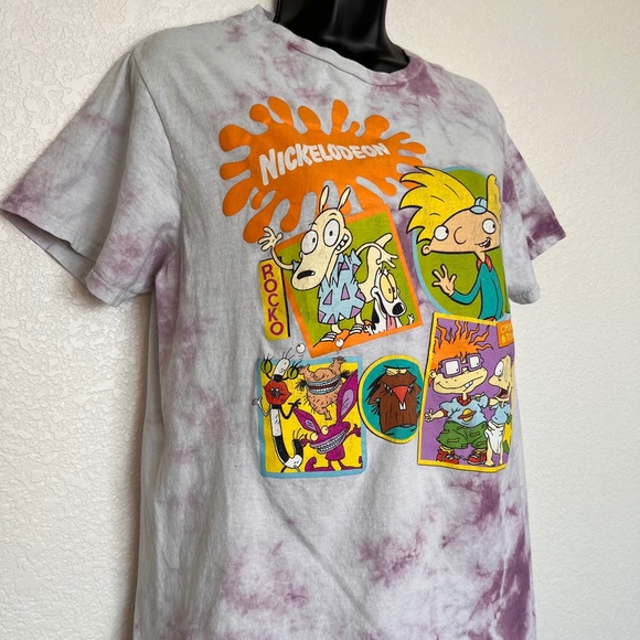 Tie Dye Nickelodeon Vintage Shows Tee Shirt - Picture 7 of 11